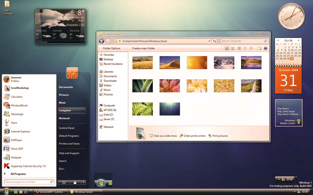 Windows 7 Desktop screen shot