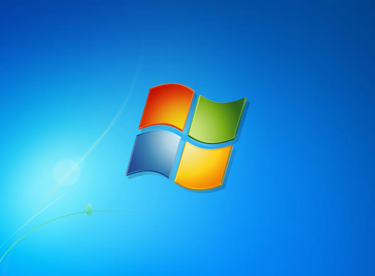 The Windows 7 Logo and wallpaper